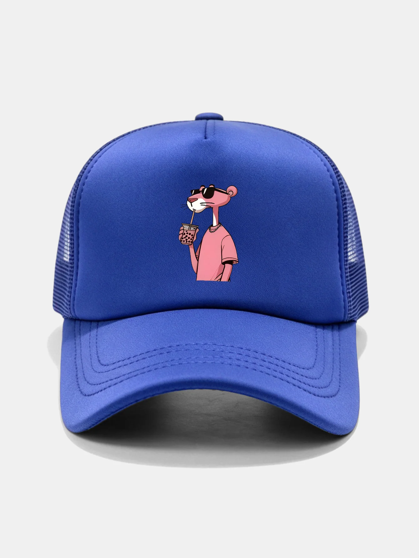 Pink Panther Print Mesh Baseball Cap - Image 3