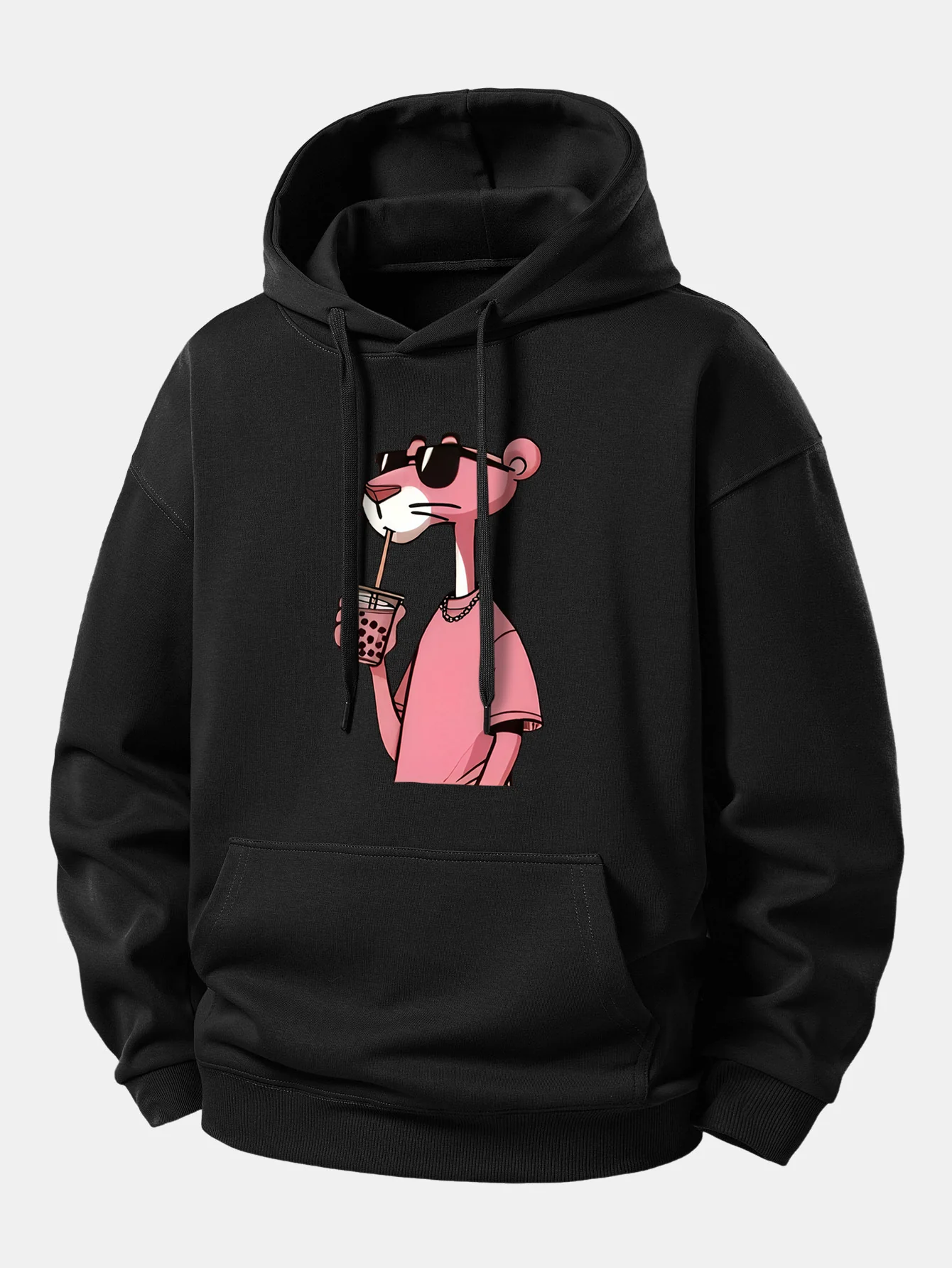 Pink Panther Print Relax Fit Hoodie - Image 2