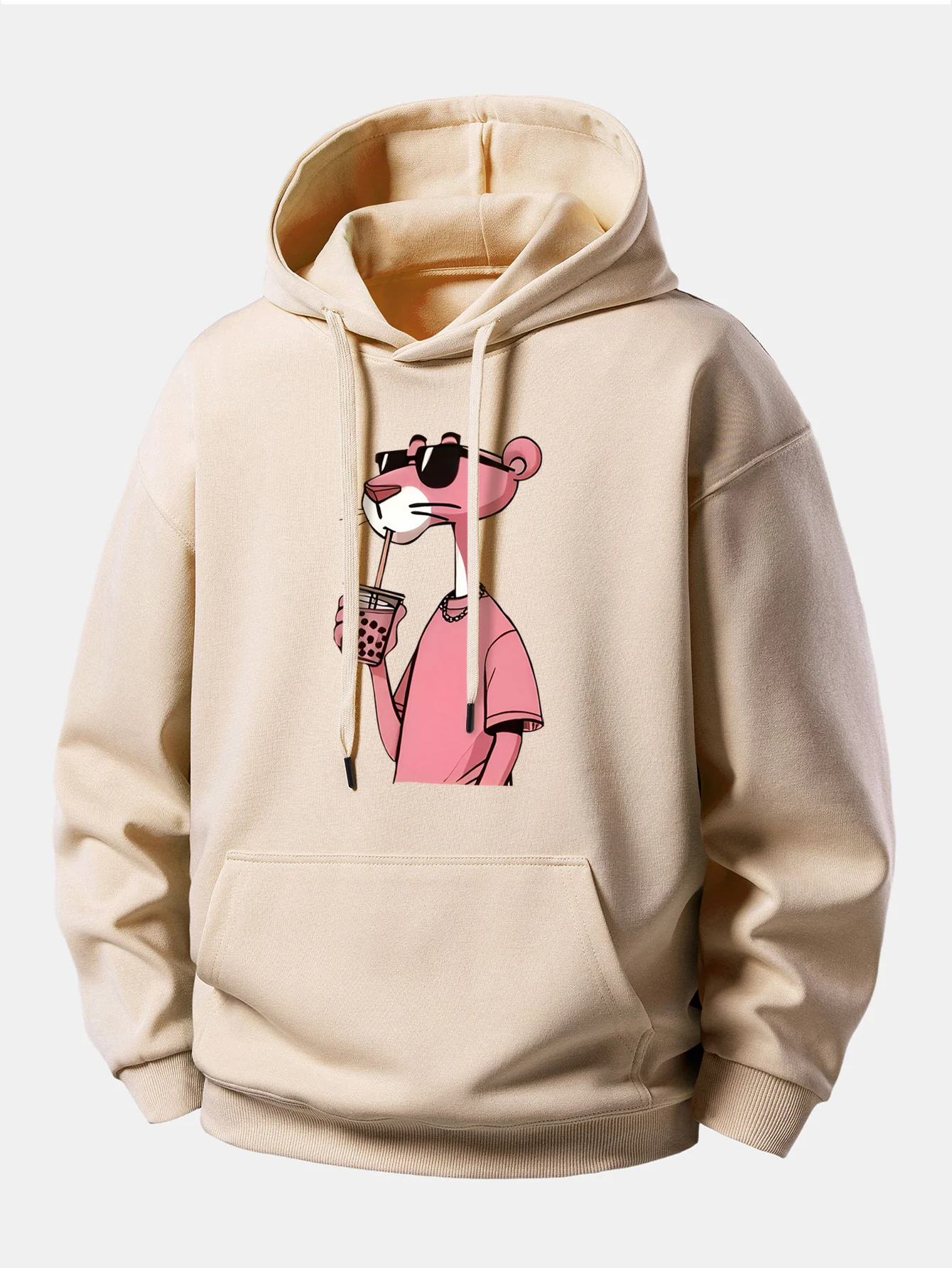 Pink Panther Print Relax Fit Hoodie - Image 4