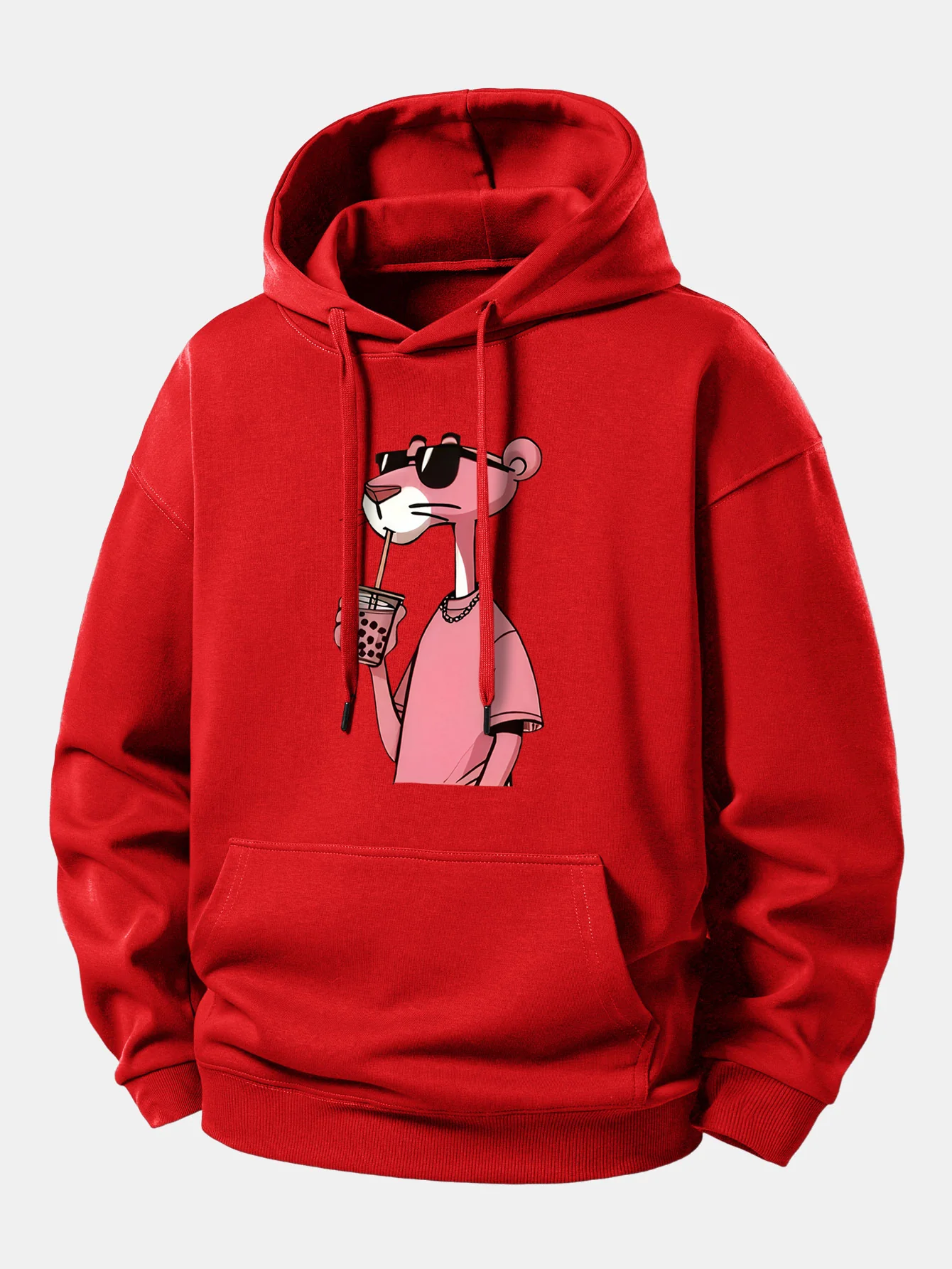 Pink Panther Print Relax Fit Hoodie - Image 9