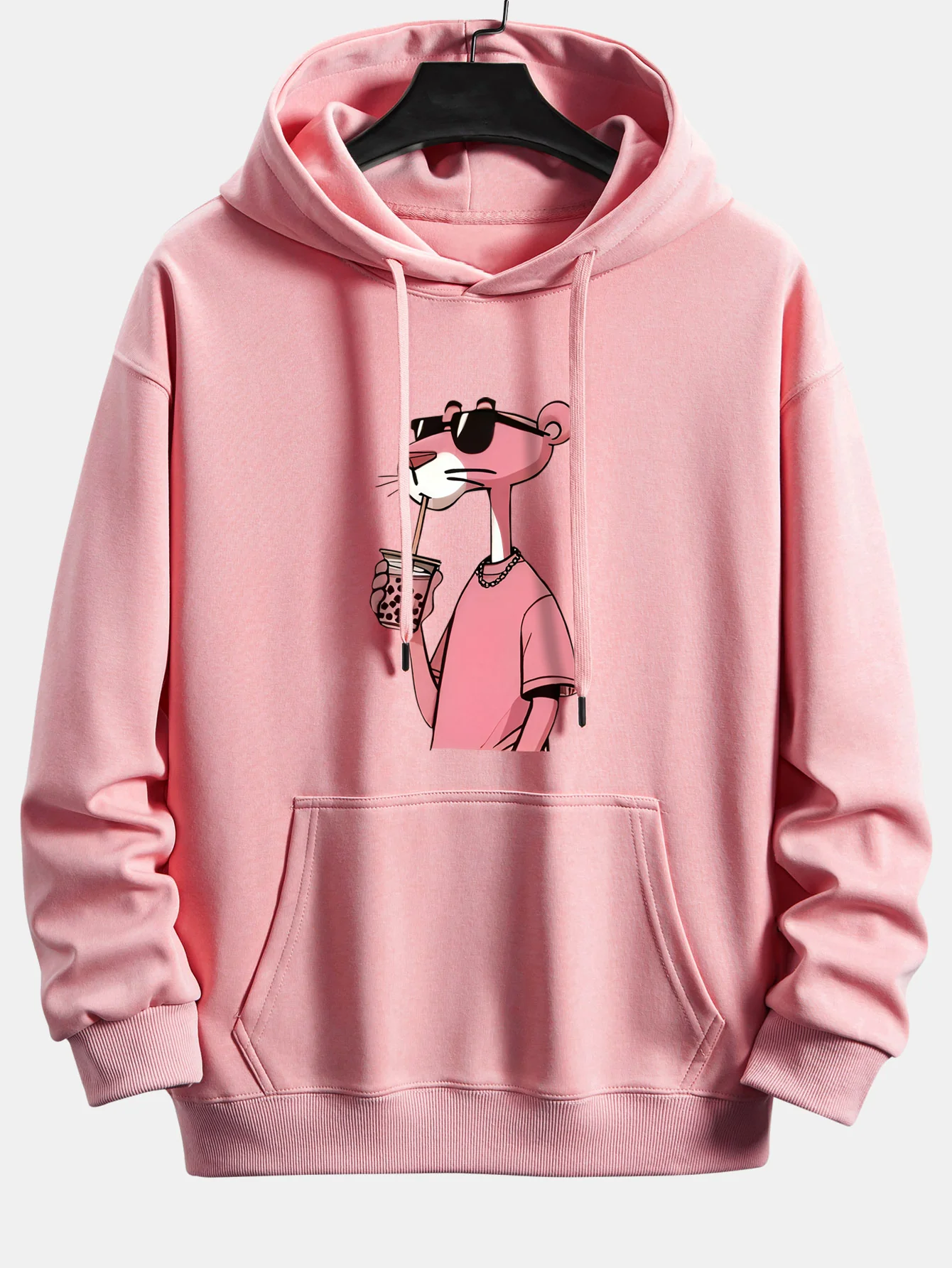 Pink Panther Print Relax Fit Hoodie - Image 2