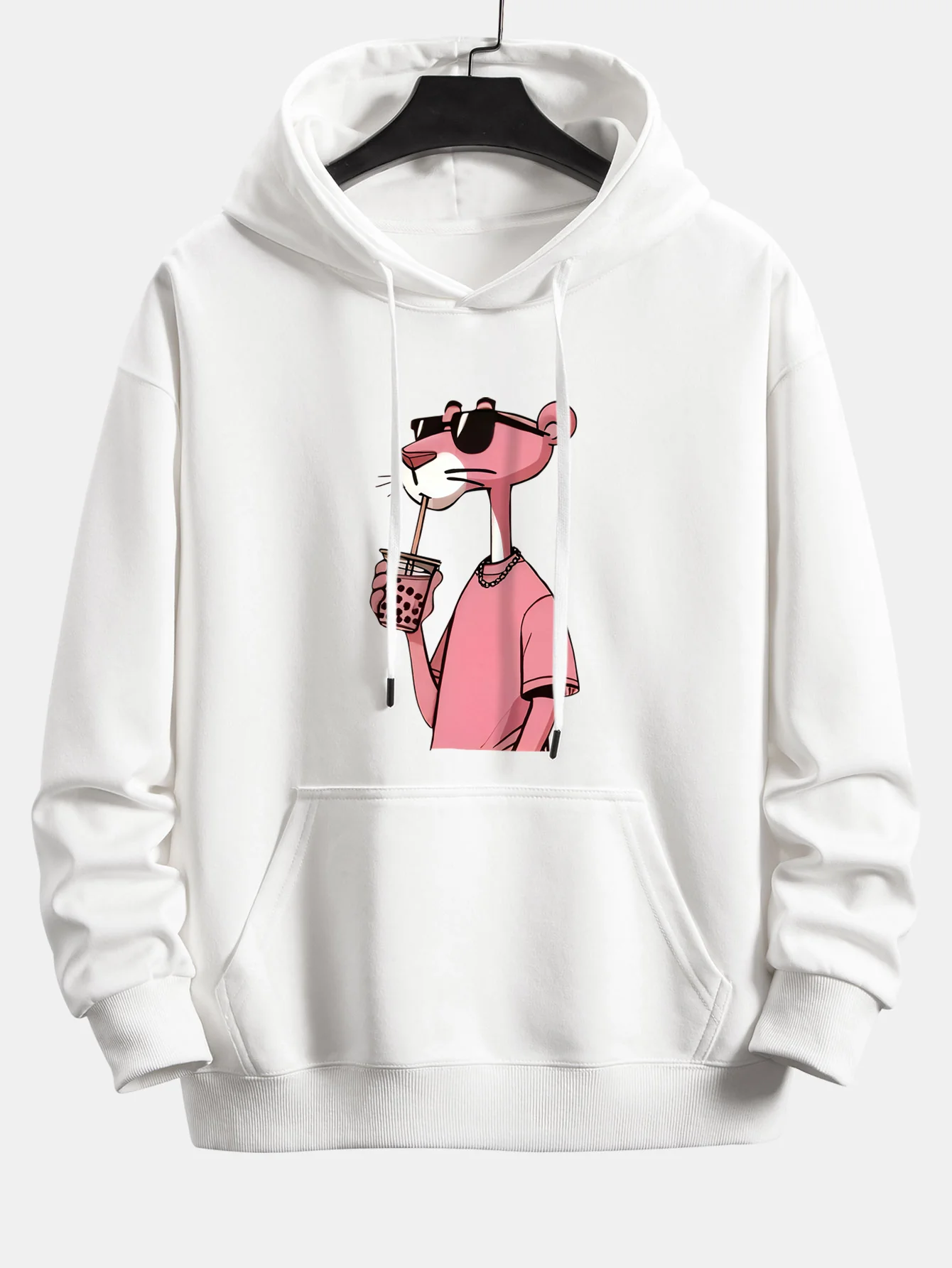 Pink Panther Print Relax Fit Hoodie - Image 3