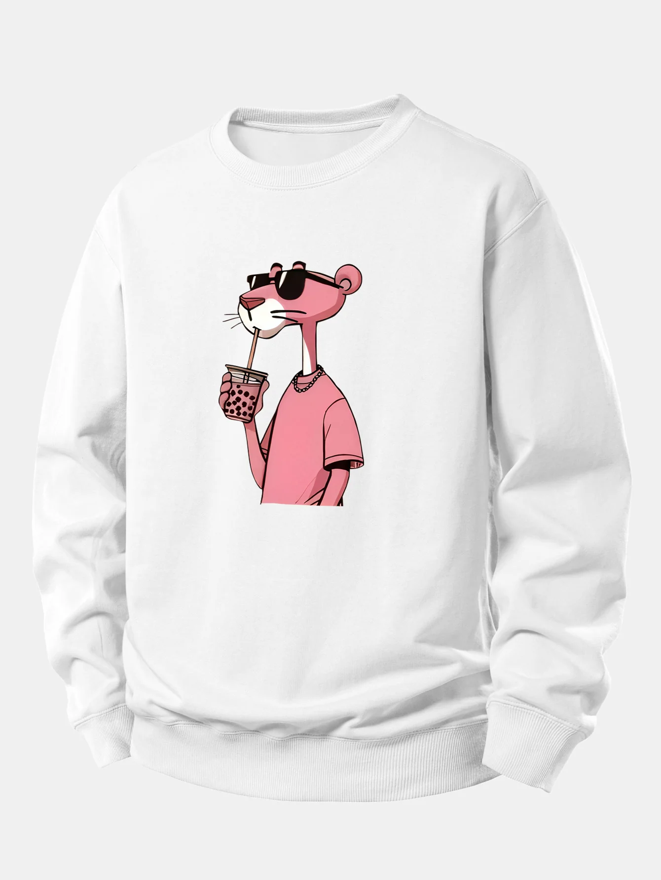 Pink Panther Print Relax Fit Sweatshirt - Image 3