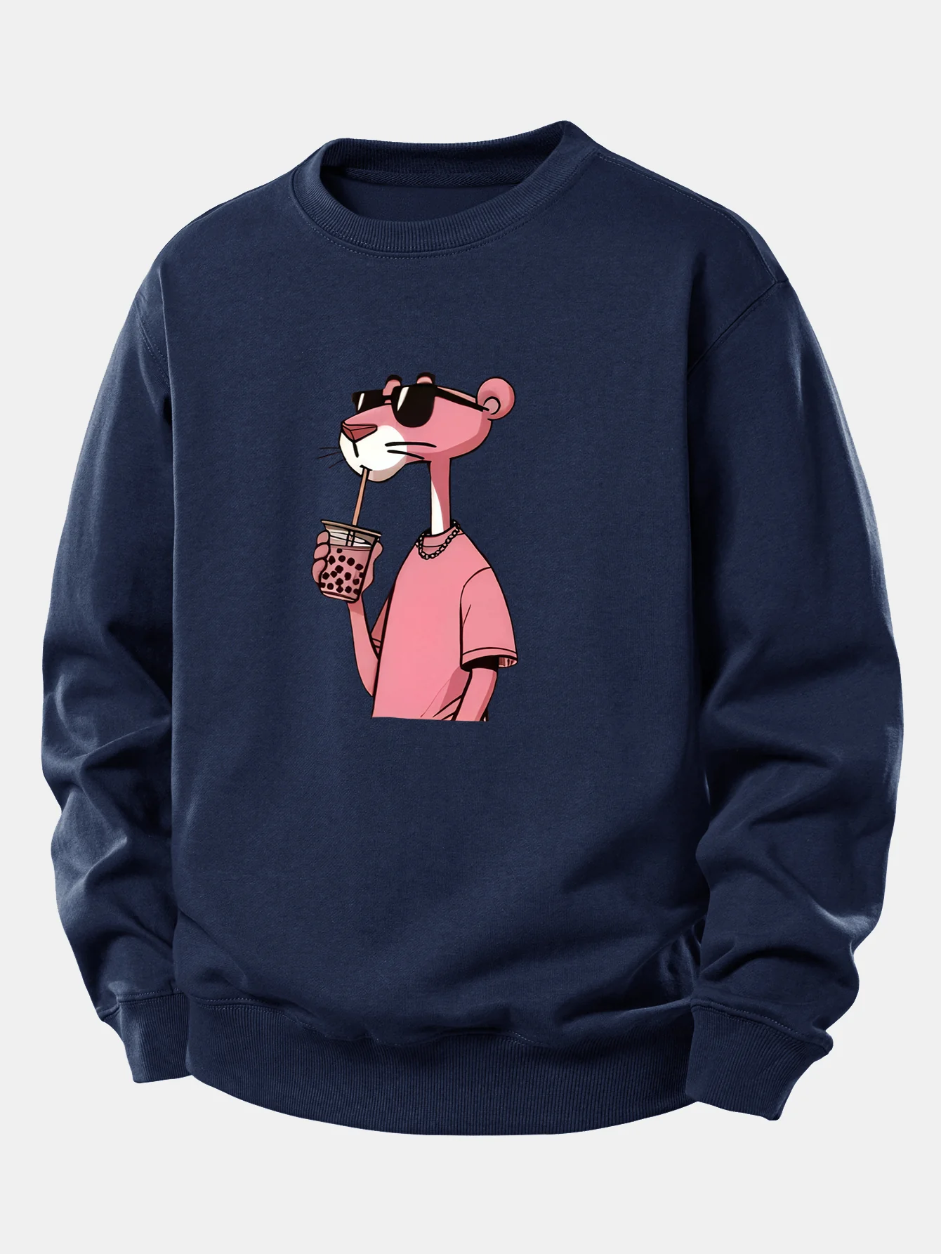 Pink Panther Print Relax Fit Sweatshirt - Image 6