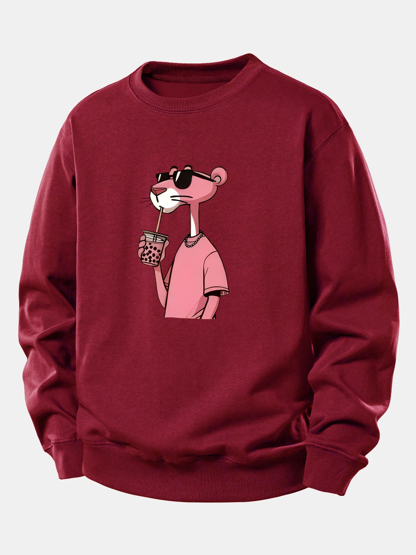 Pink Panther Print Relax Fit Sweatshirt - Image 7