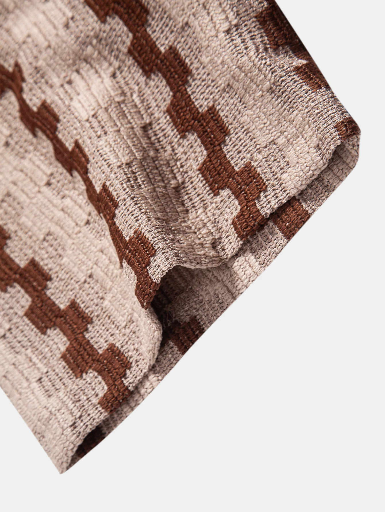 Plaid Jacquard Button Up Shirt - Image 7