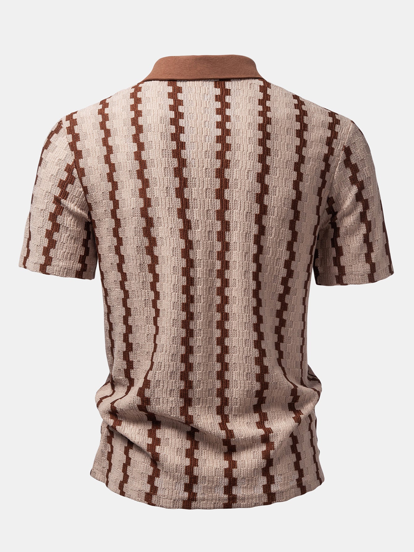 Plaid Jacquard Button Up Shirt - Image 2