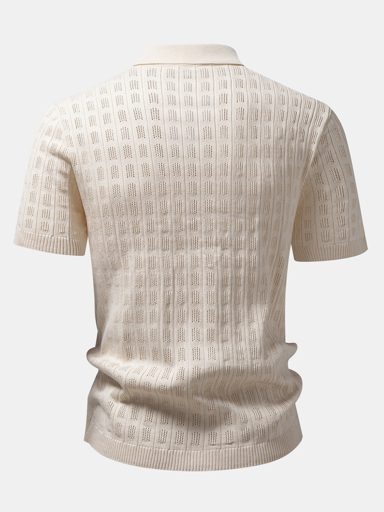 Plaid Open Knit Shirt - Image 2