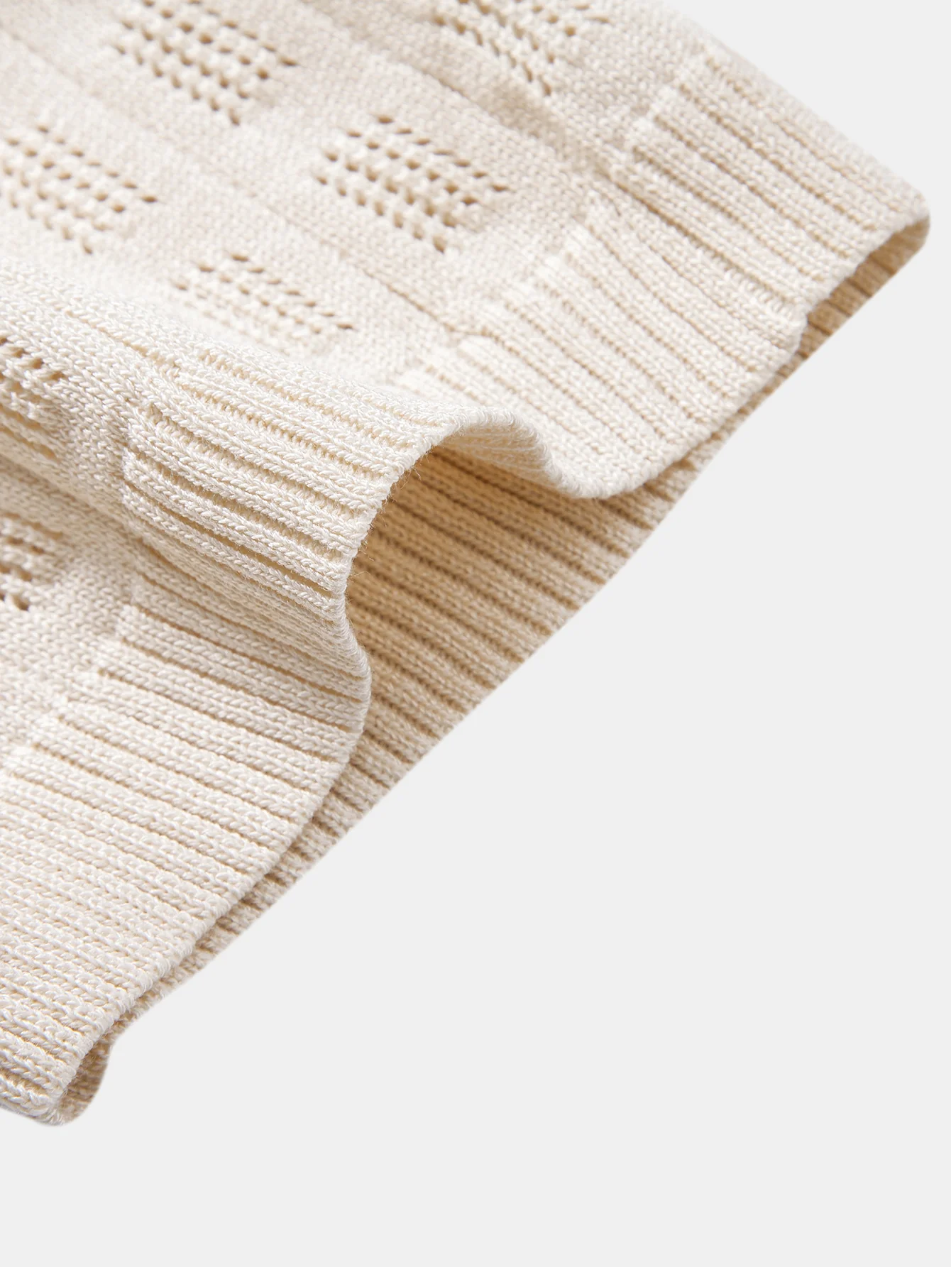 Plaid Open Knit Shirt - Image 9