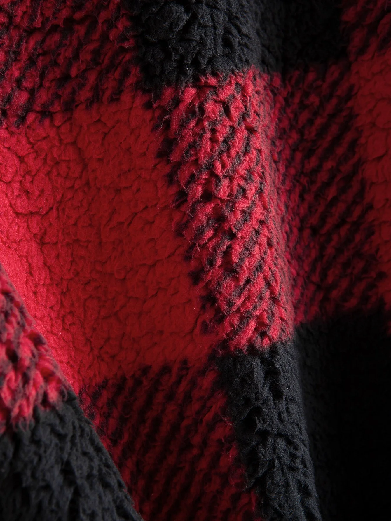 Karo-Muster Teddy Kapuzenpullover - Image 12