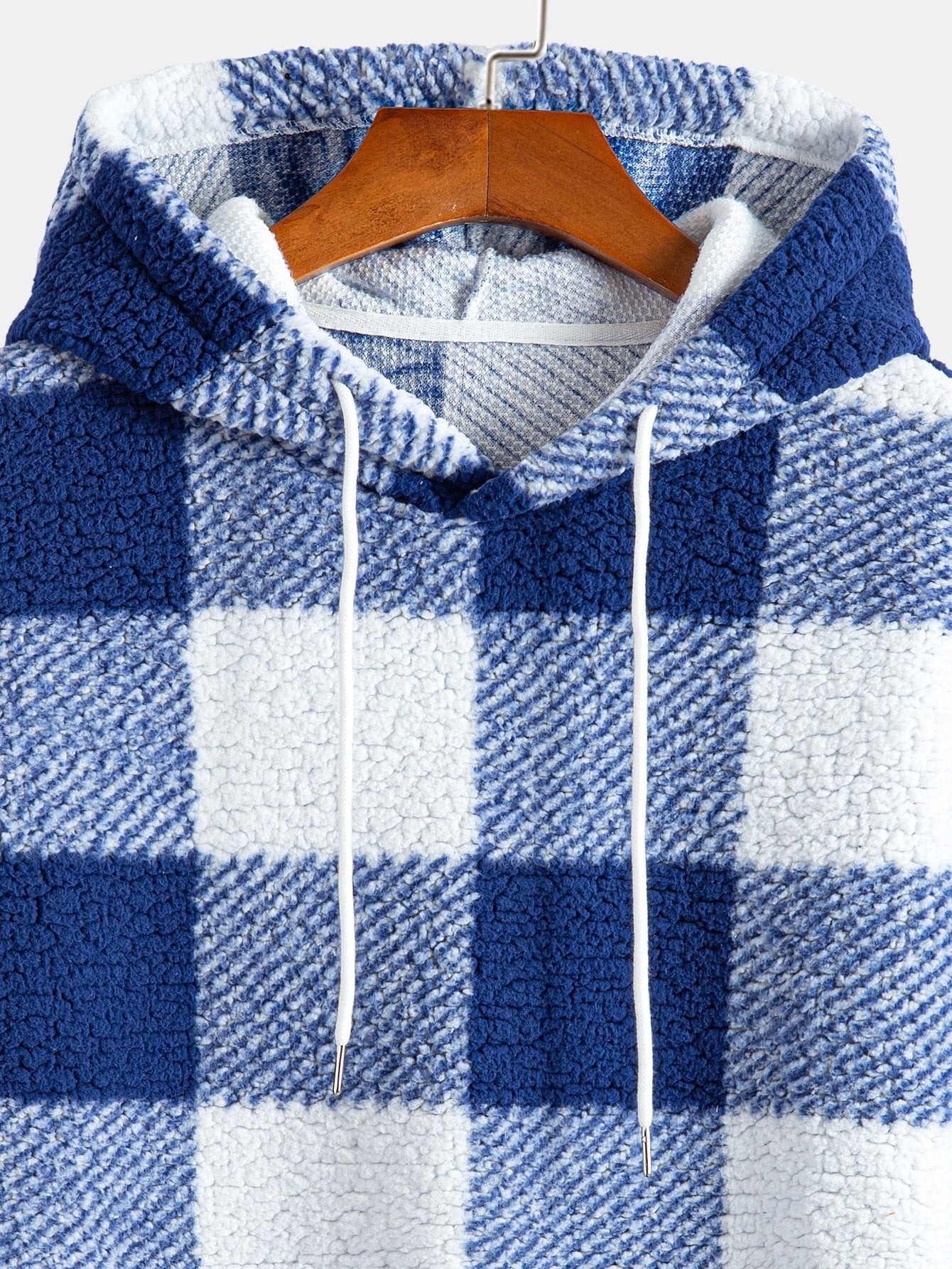 Karo-Muster Teddy Kapuzenpullover - Image 7