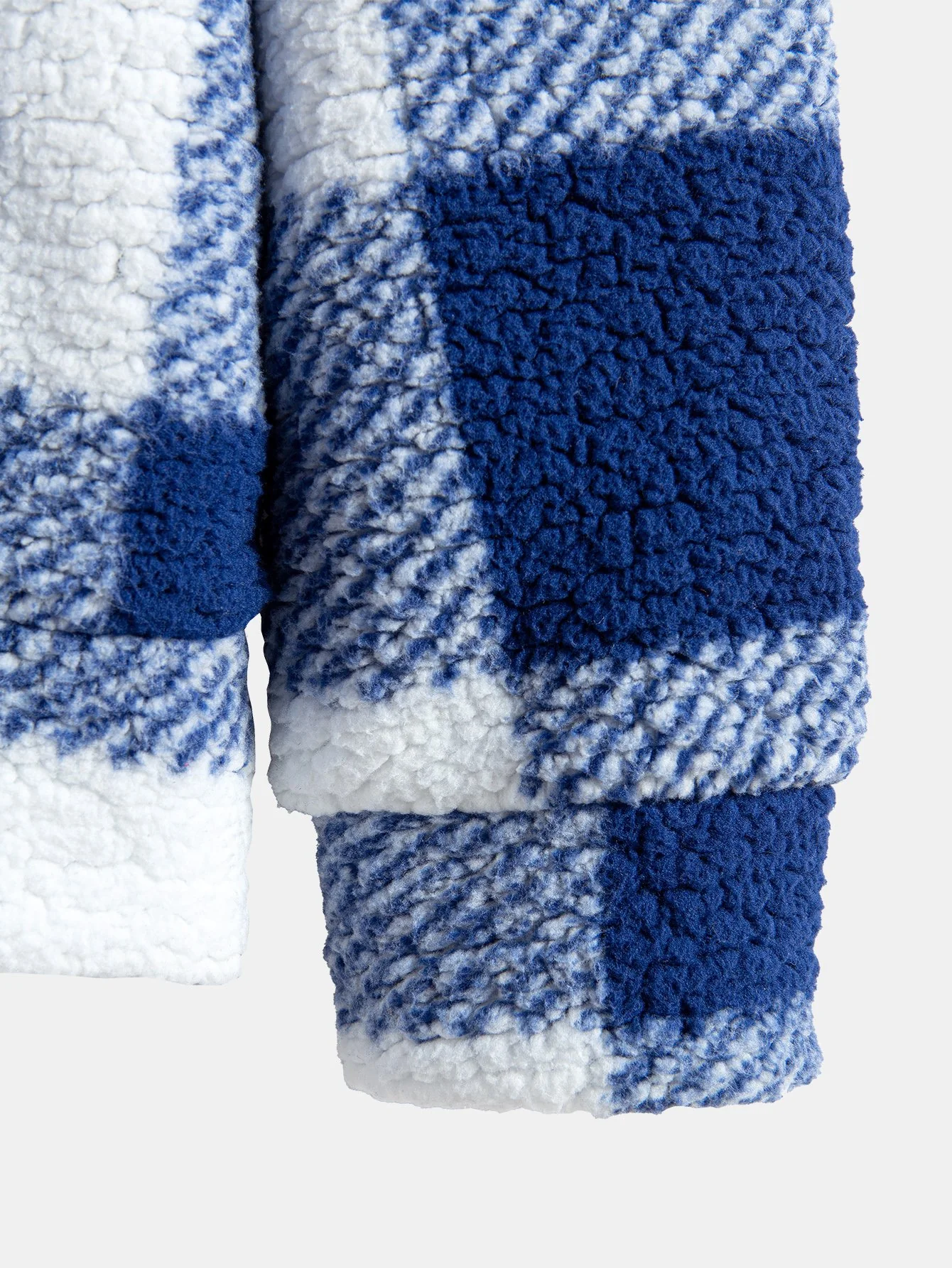 Karo-Muster Teddy Kapuzenpullover - Image 8