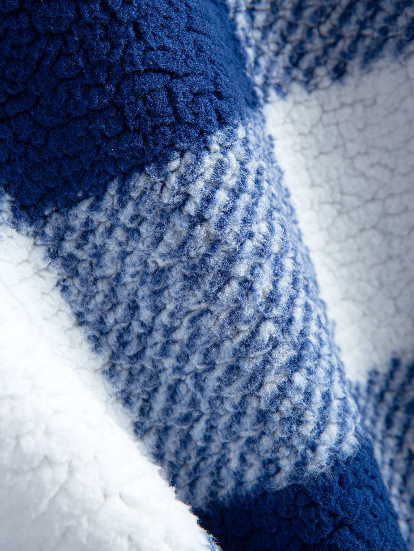 Karo-Muster Teddy Kapuzenpullover - Image 9