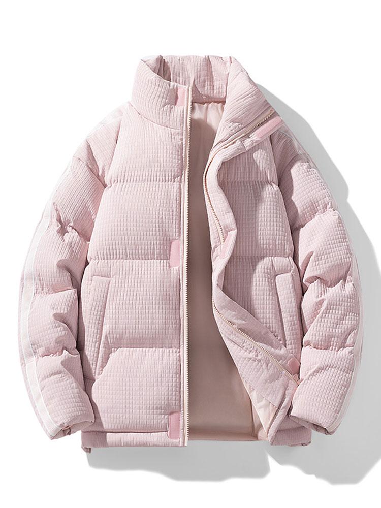 Waffel Zip-Up Pufferjacke - Image 5