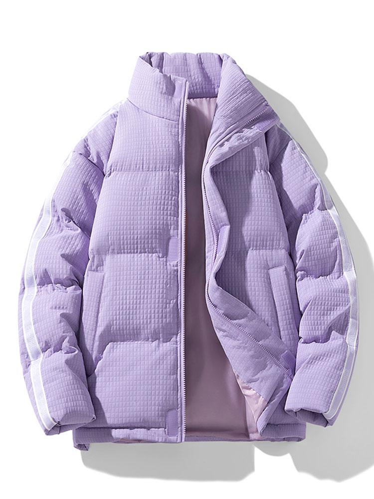 Waffel Zip-Up Pufferjacke - Image 6