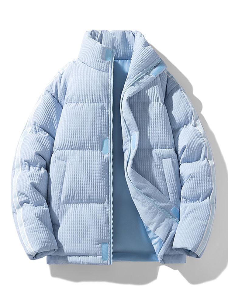 Waffel Zip-Up Pufferjacke - Image 7