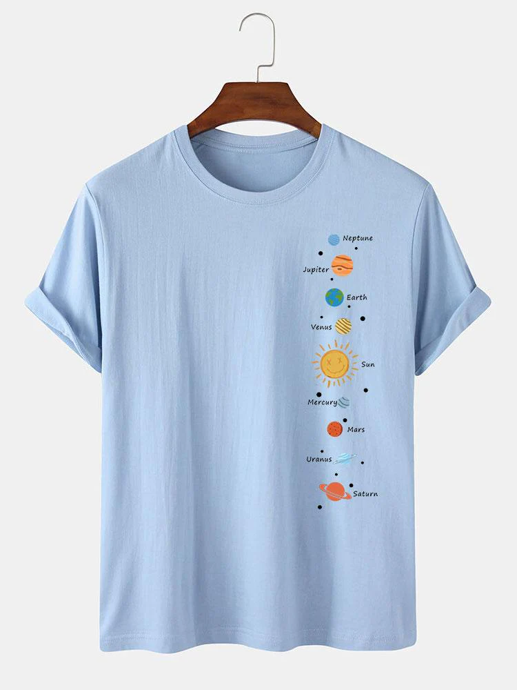 Planet Print T-Shirt - Image 10