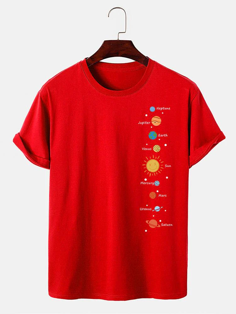 Planet Print T-Shirt - Image 8