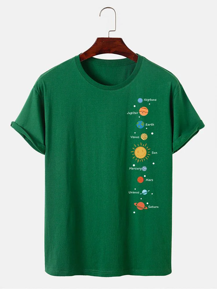 Planet Print T-Shirt - Image 9