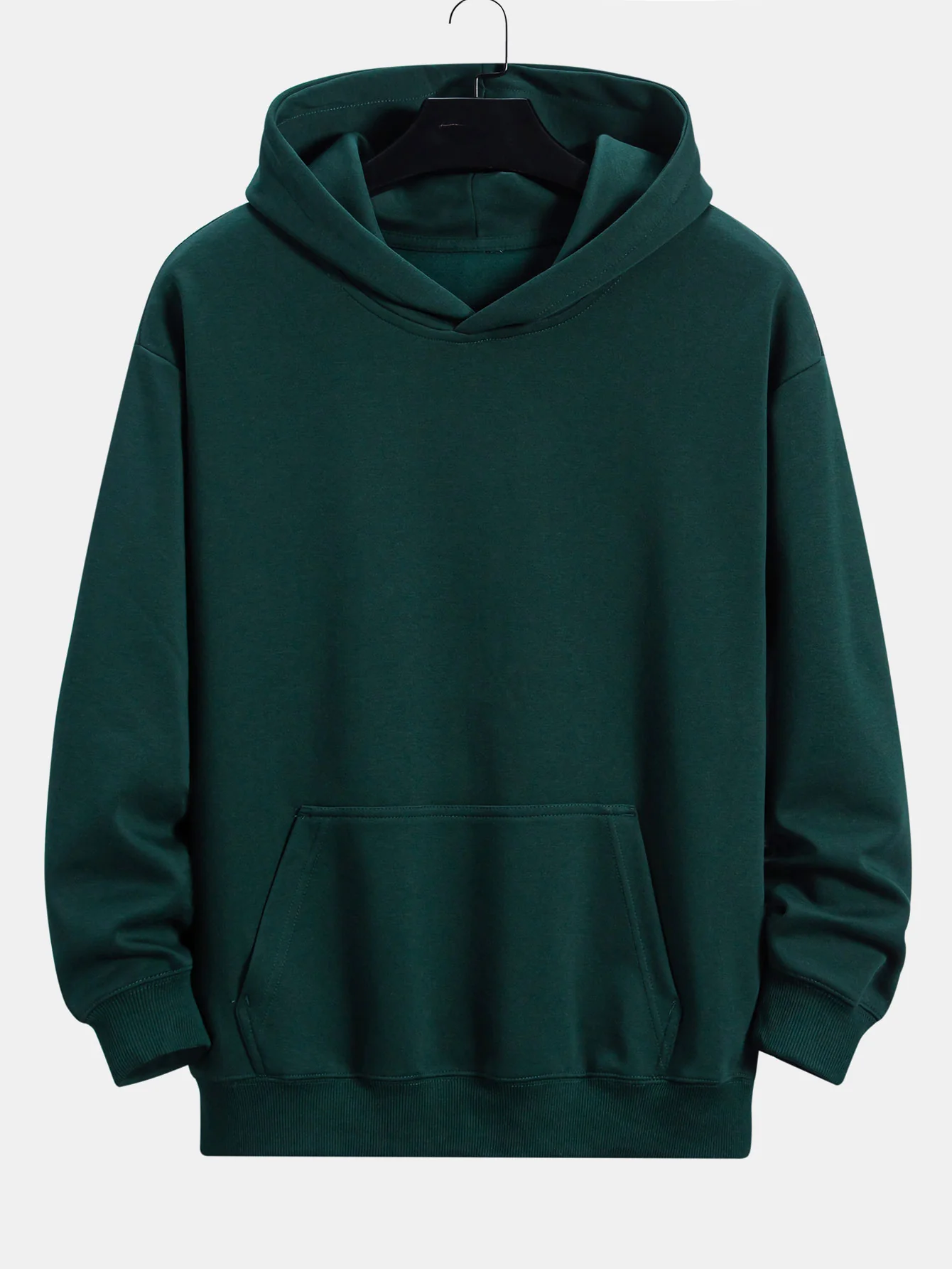 Pflaumenblüten- und Kranichrücken-Print Relaxed Fit Hoodie - Image 12