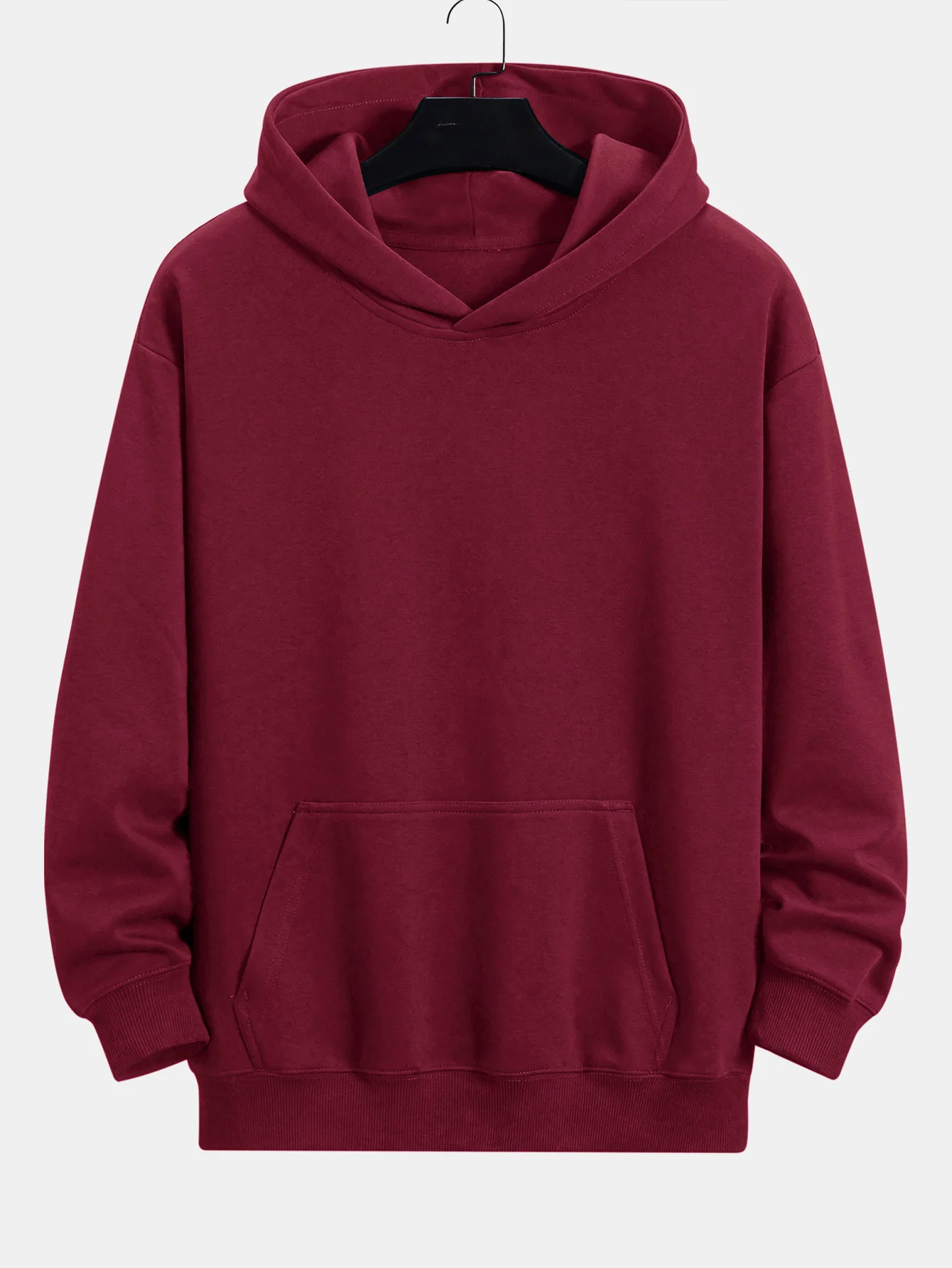 Pflaumenblüten- und Kranichrücken-Print Relaxed Fit Hoodie - Image 16
