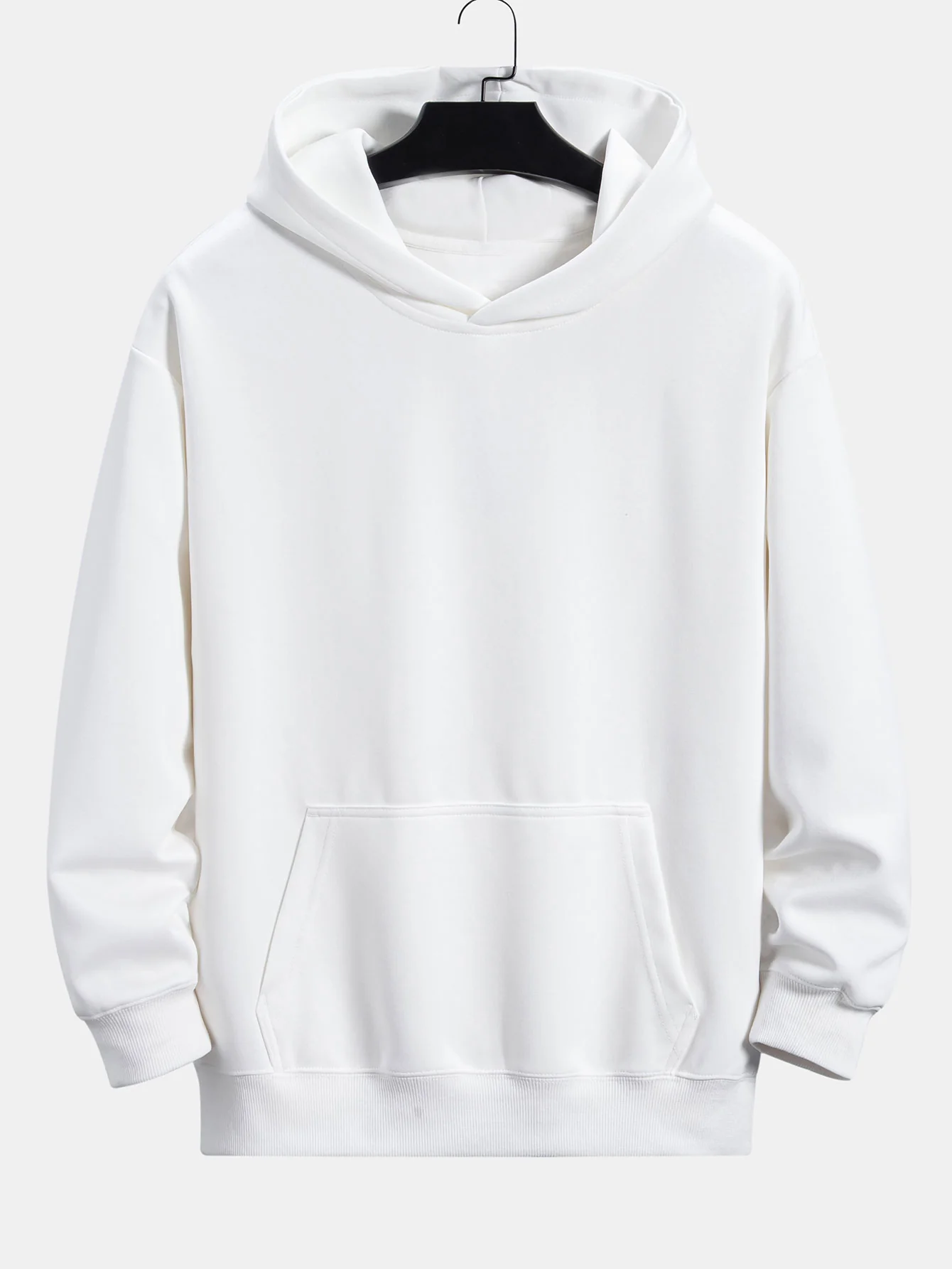 Pflaumenblüten- und Kranichrücken-Print Relaxed Fit Hoodie - Image 2