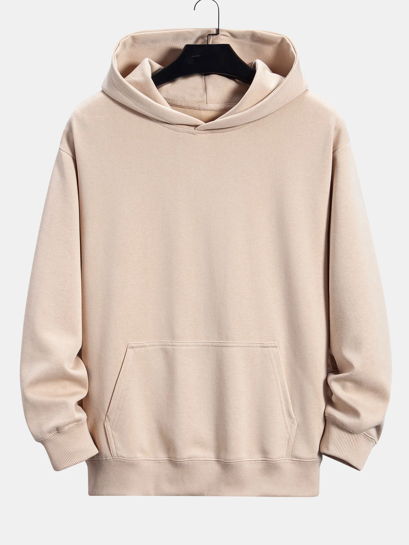 Pflaumenblüten- und Kranichrücken-Print Relaxed Fit Hoodie - Image 4