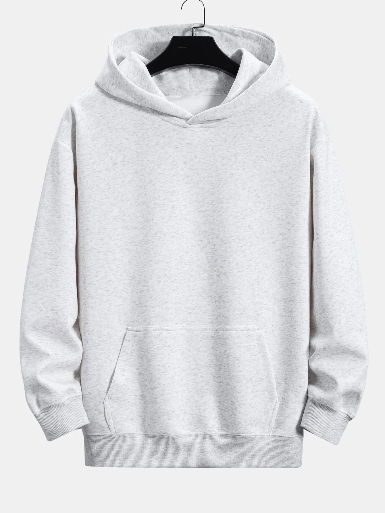 Pflaumenblüten- und Kranichrücken-Print Relaxed Fit Hoodie - Image 8