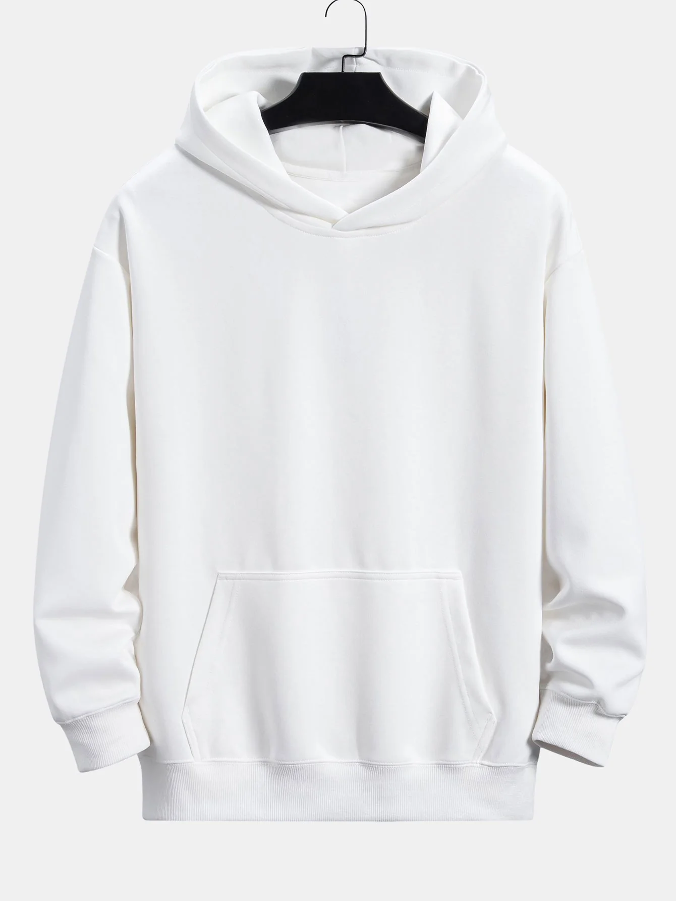 Pflaumenblüten-Slogan Rückendruck Relaxed Fit Hoodie - Image 2