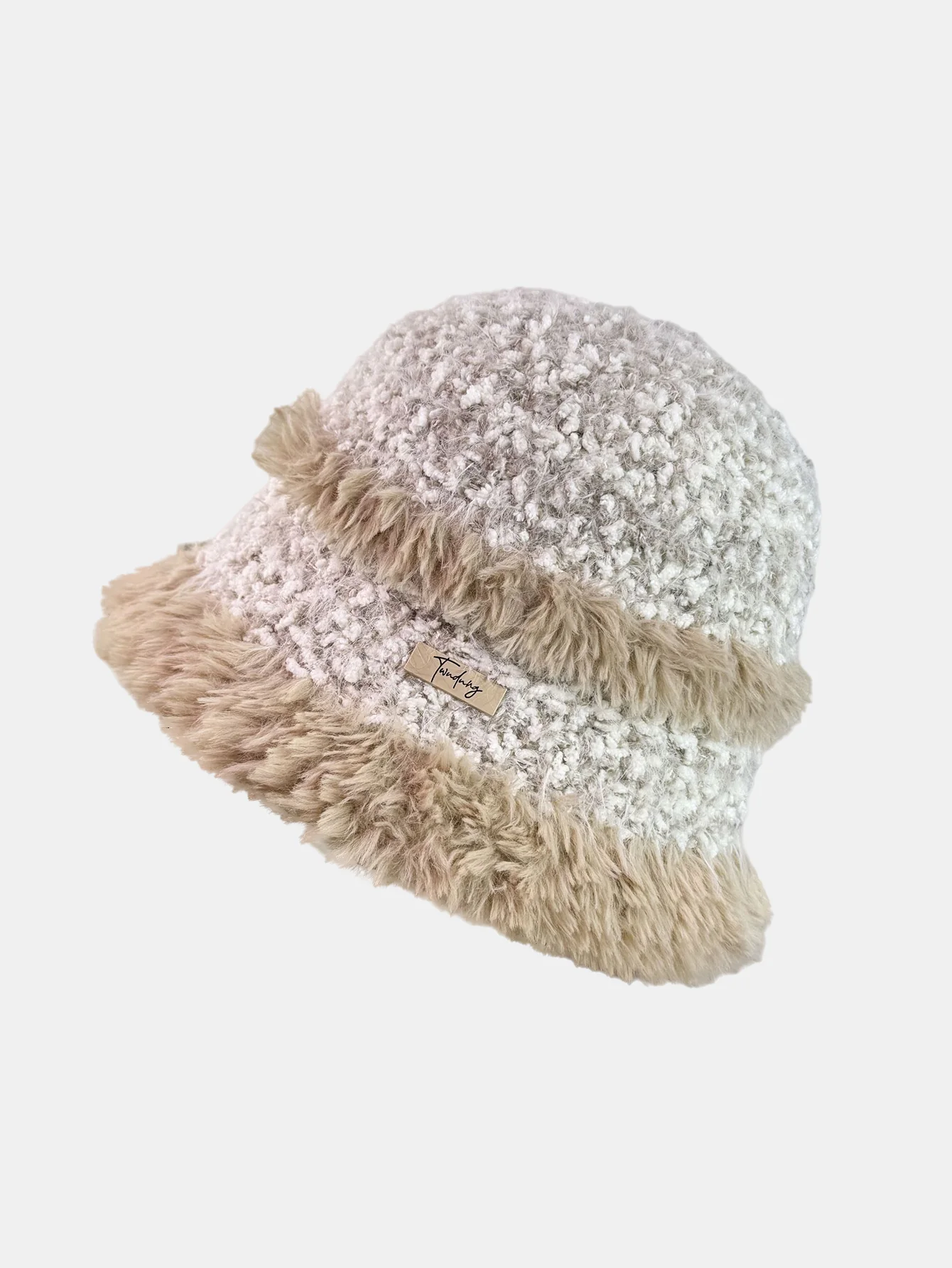 Plush Fleece Bucket Hat - Thick Warm Winter Hat With Elastic Fit - Image 2