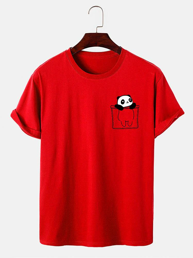 Pocket Panda Print T-Shirt - Image 10
