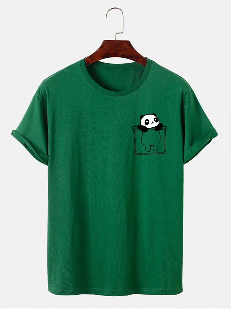 Pocket Panda Print T-Shirt - Image 11