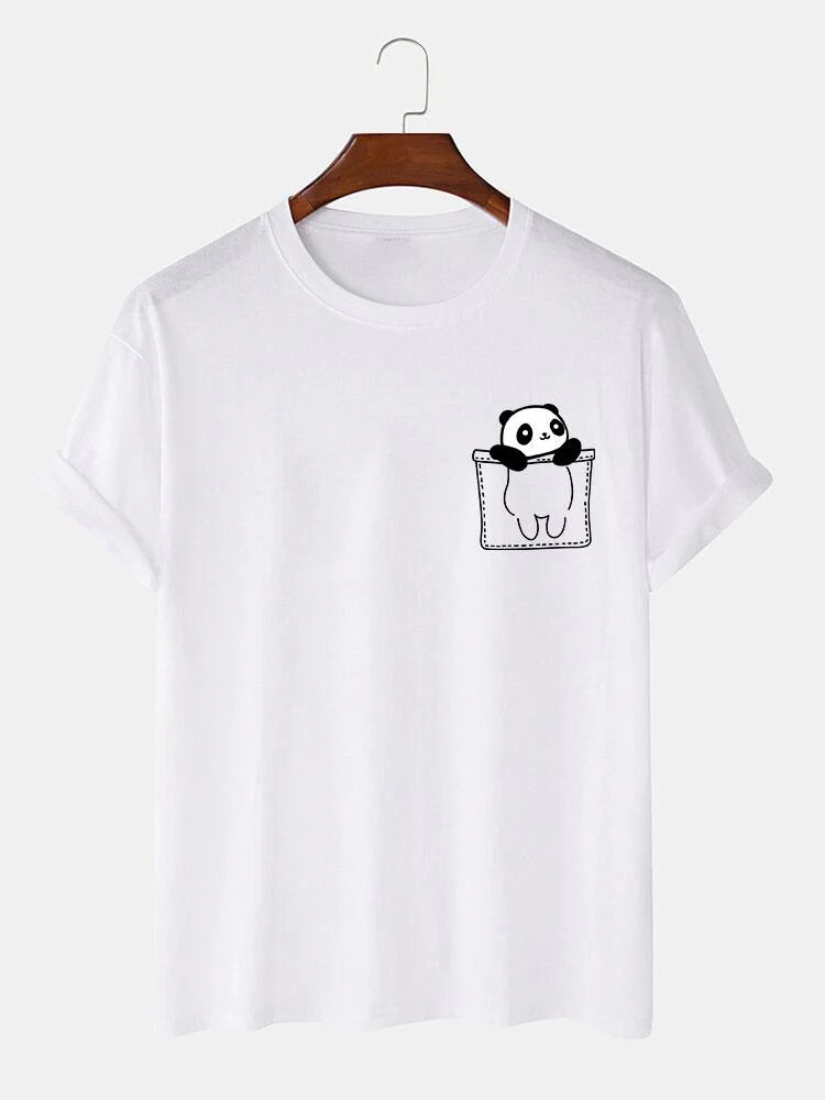 Pocket Panda Print T-Shirt - Image 3