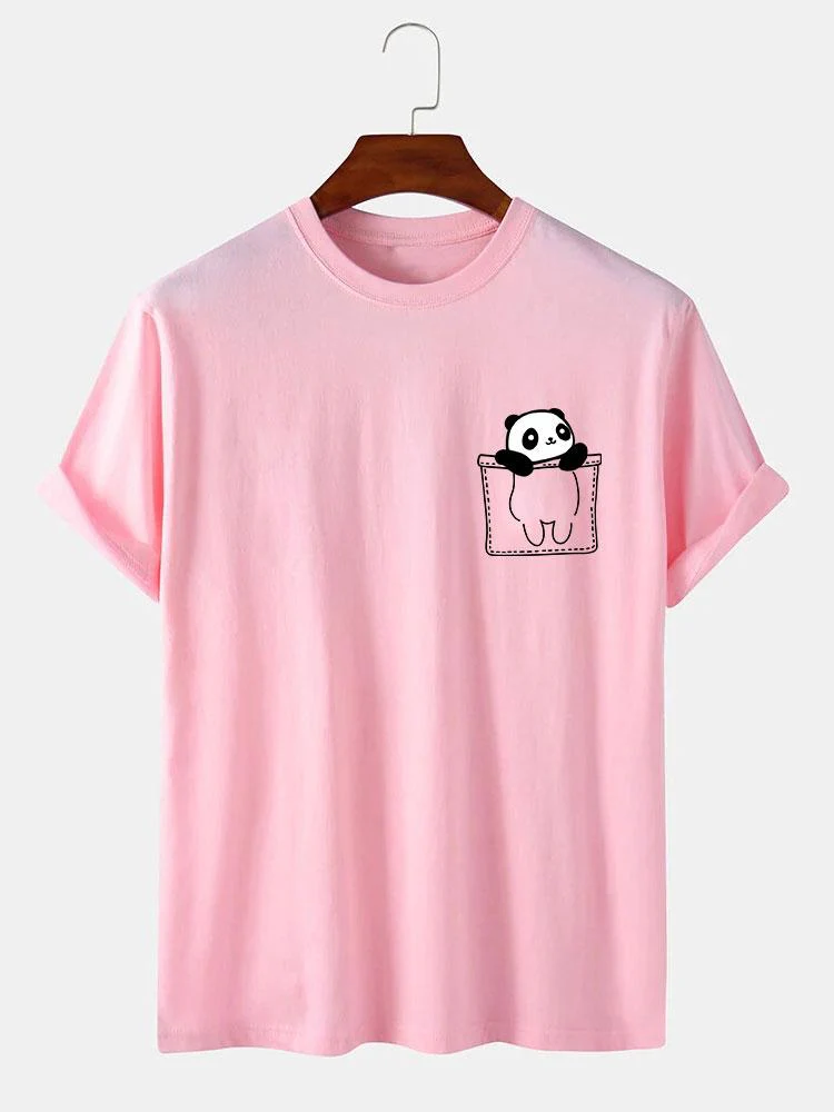 Pocket Panda Print T-Shirt - Image 4