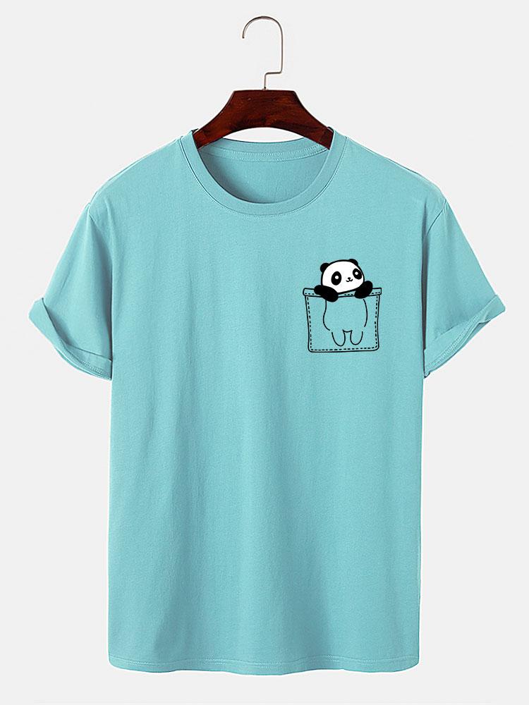 Pocket Panda Print T-Shirt - Image 5