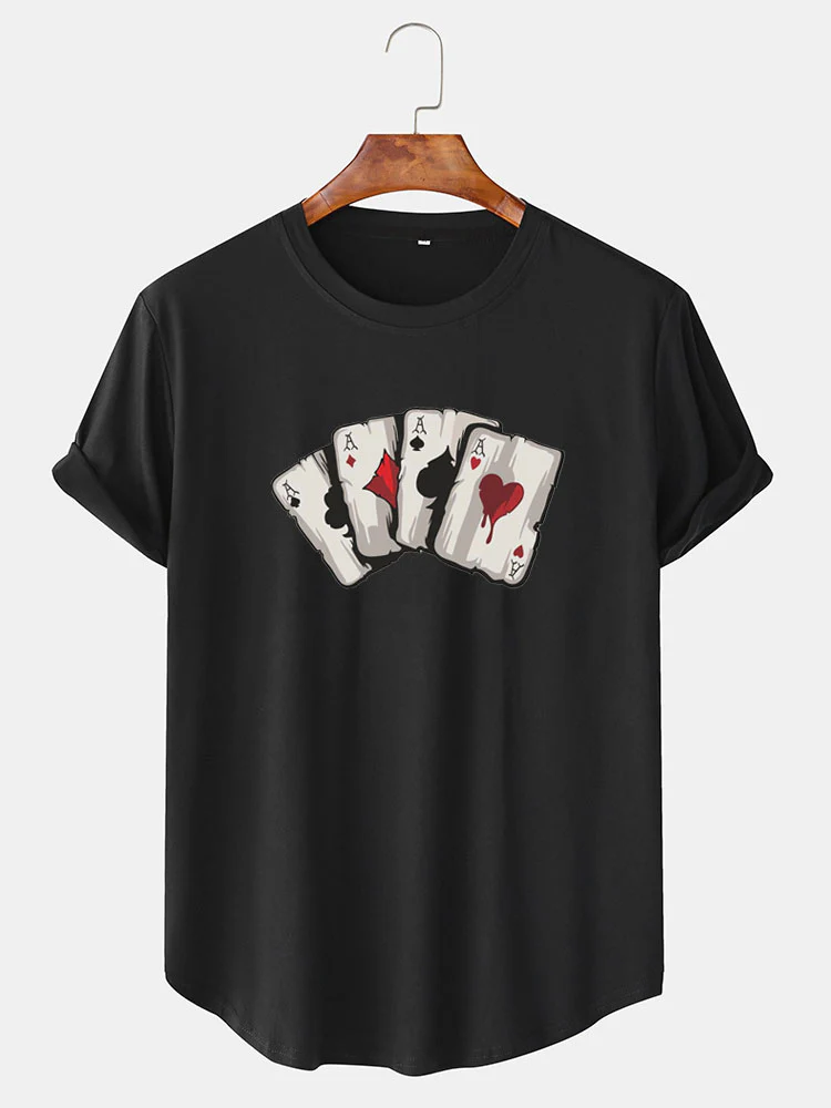 Poker A Print T-Shirt