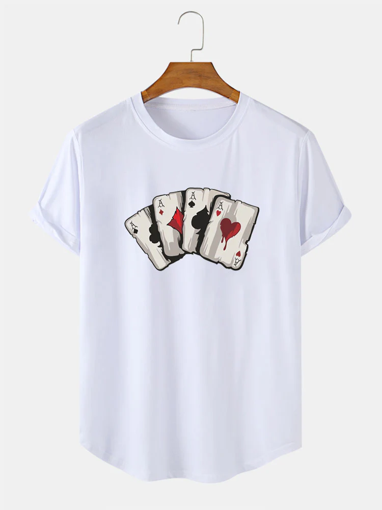 Poker A Print T-Shirt - Image 2