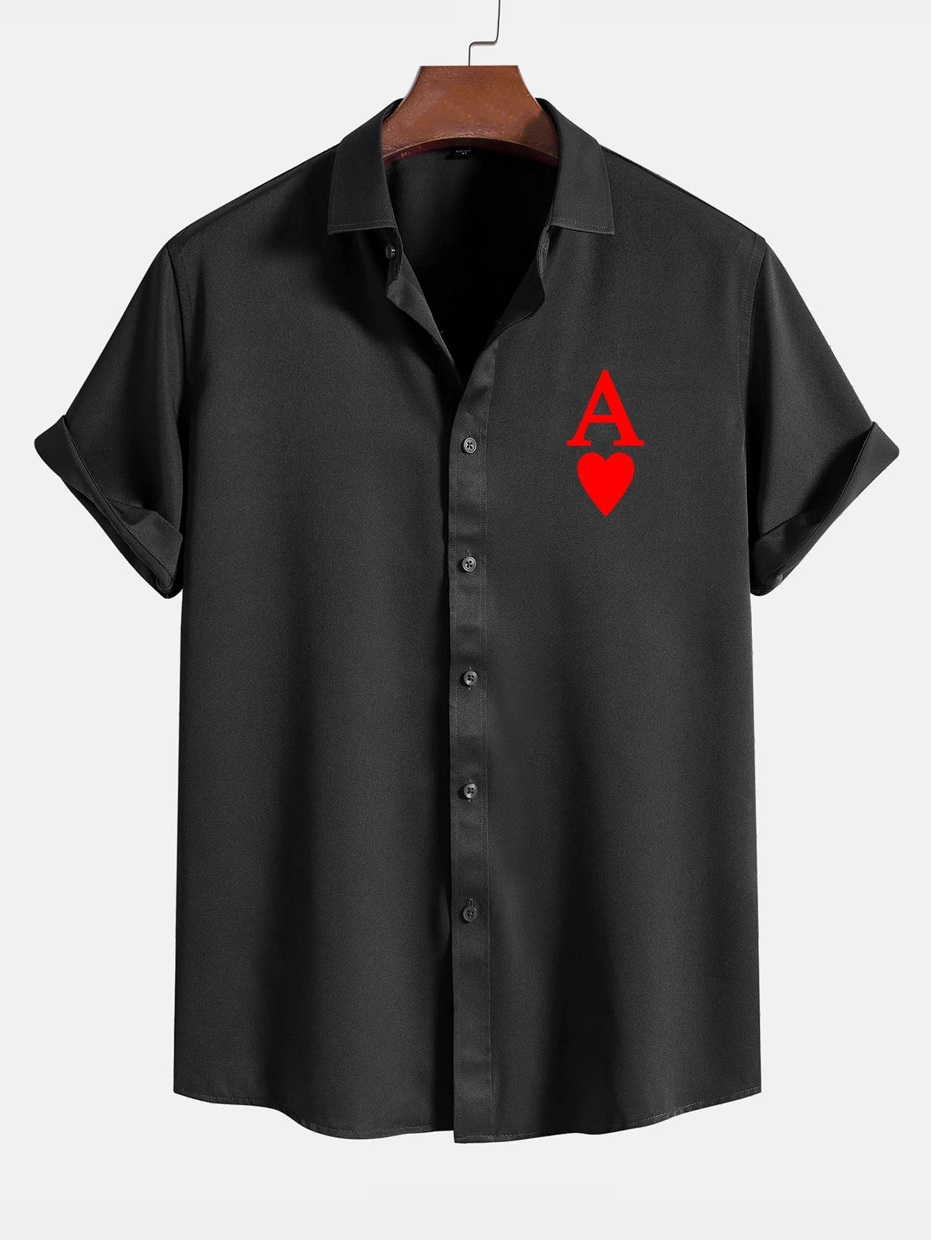 Poker Hearts Grafikdruck-Shirts - Image 4