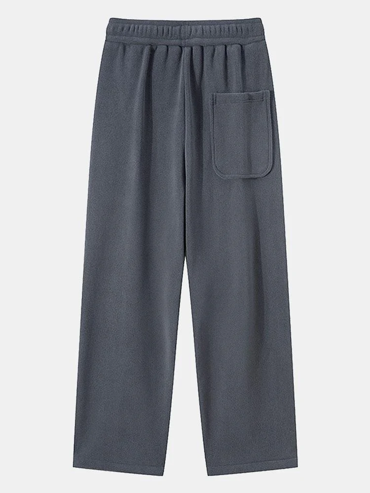 Polarfleece Lockere Passform Gerade Bein Hose - Image 10