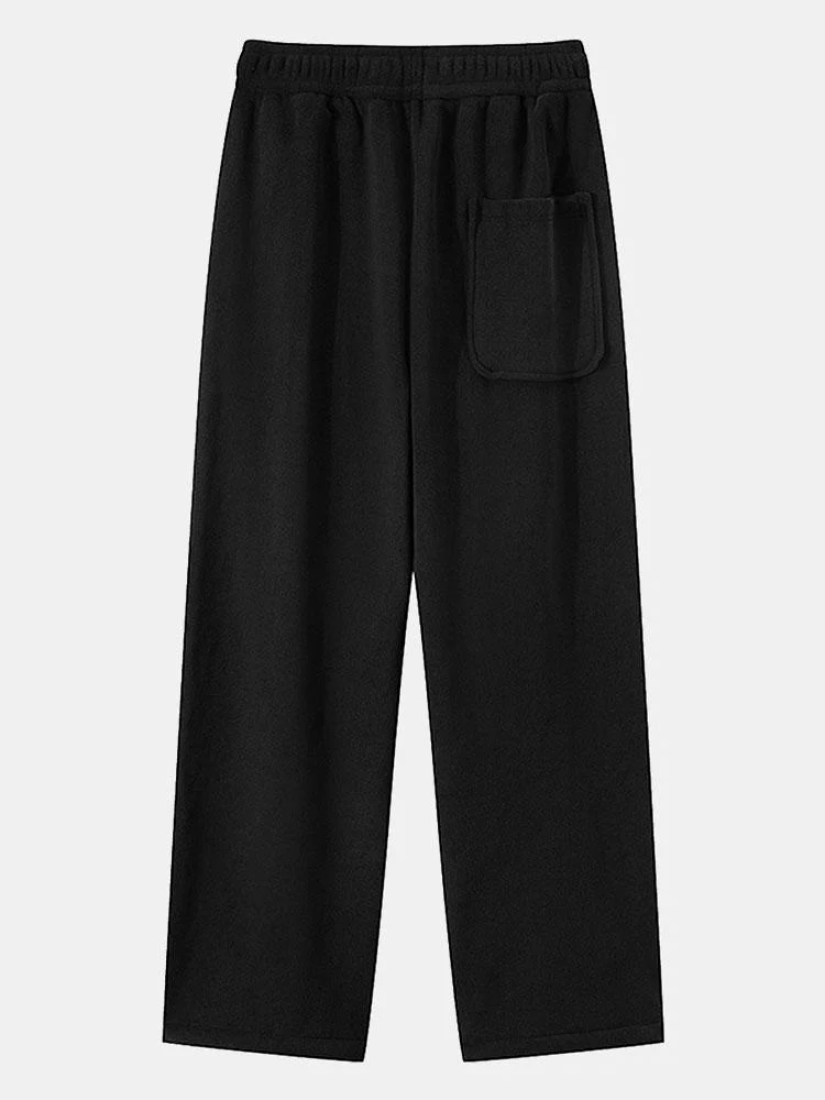 Polarfleece Lockere Passform Gerade Bein Hose - Image 12