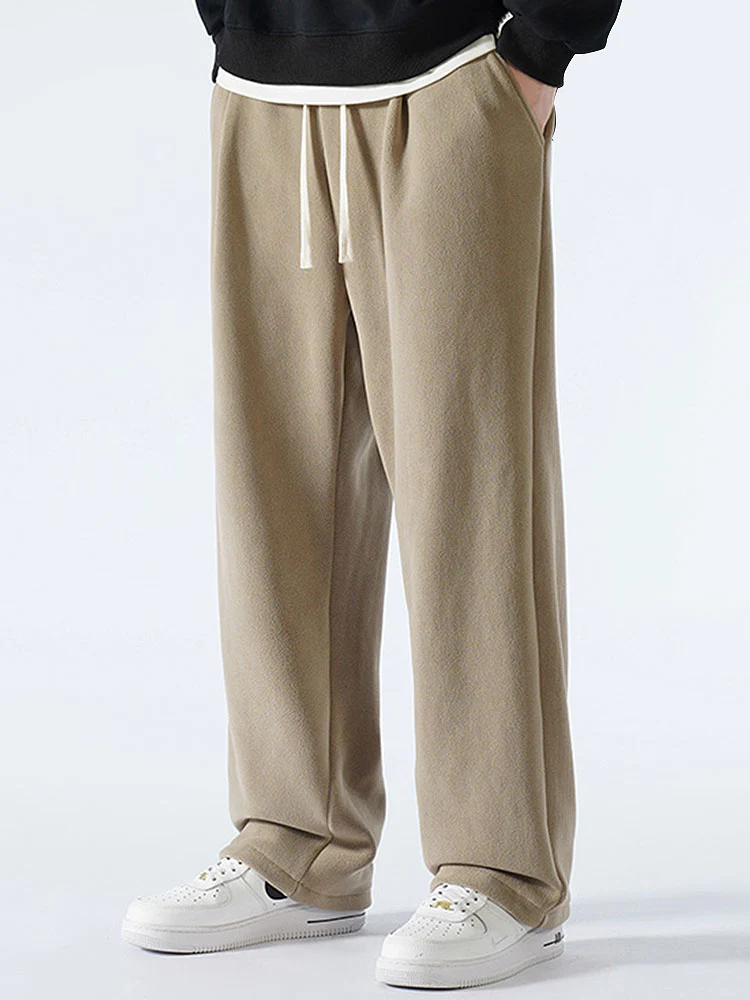 Polarfleece Lockere Passform Gerade Bein Hose - Image 17