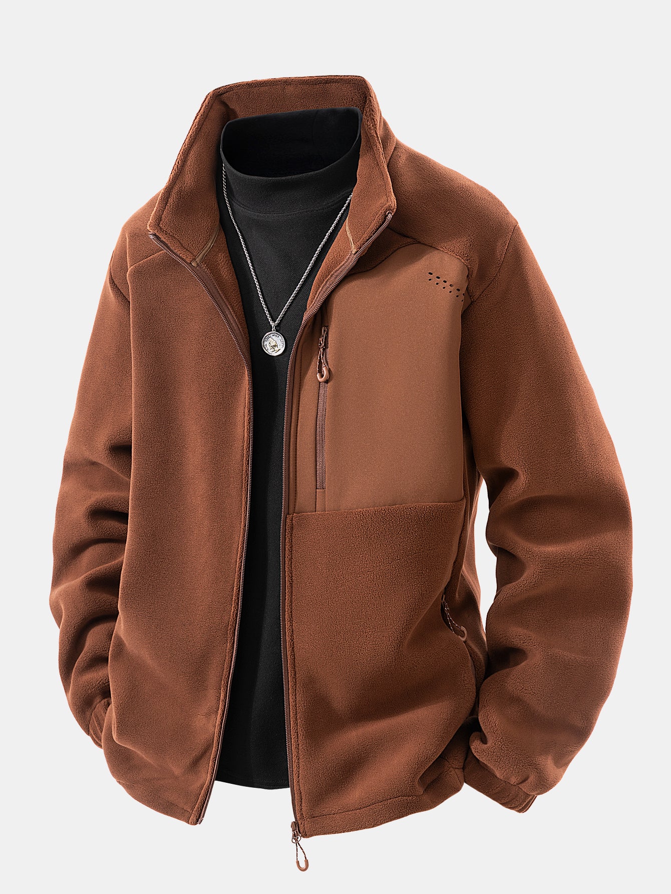 Polar-Fleece-Reißverschlussmantel - Image 2