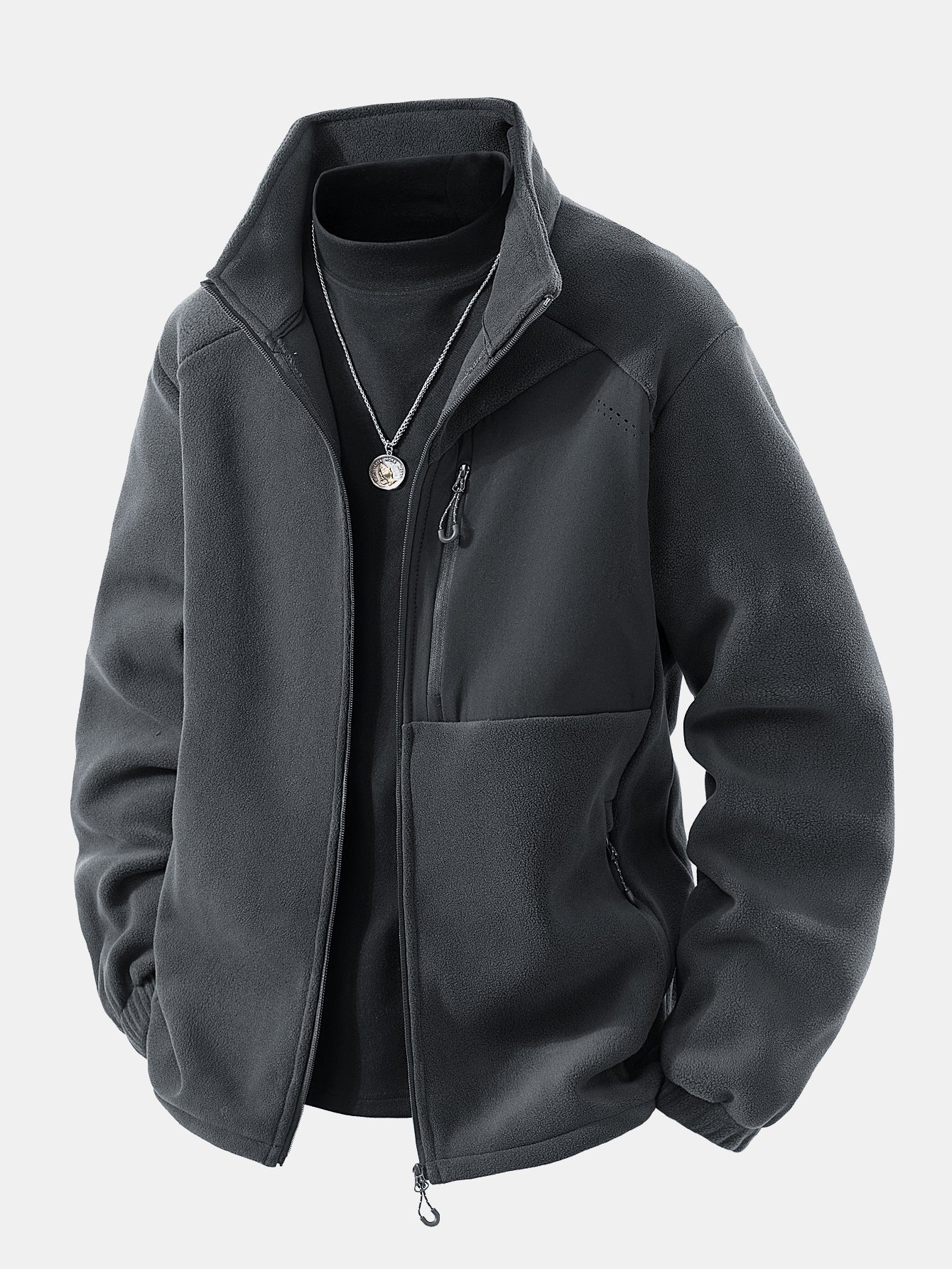 Polar-Fleece-Reißverschlussmantel - Image 4