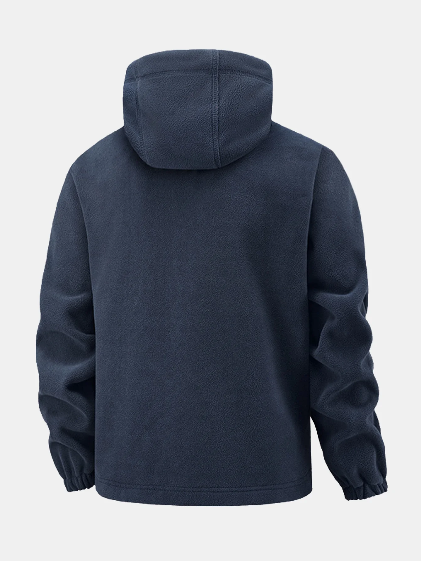 Fleecejacke mit Reißverschlusstasche und Kapuze - Image 2