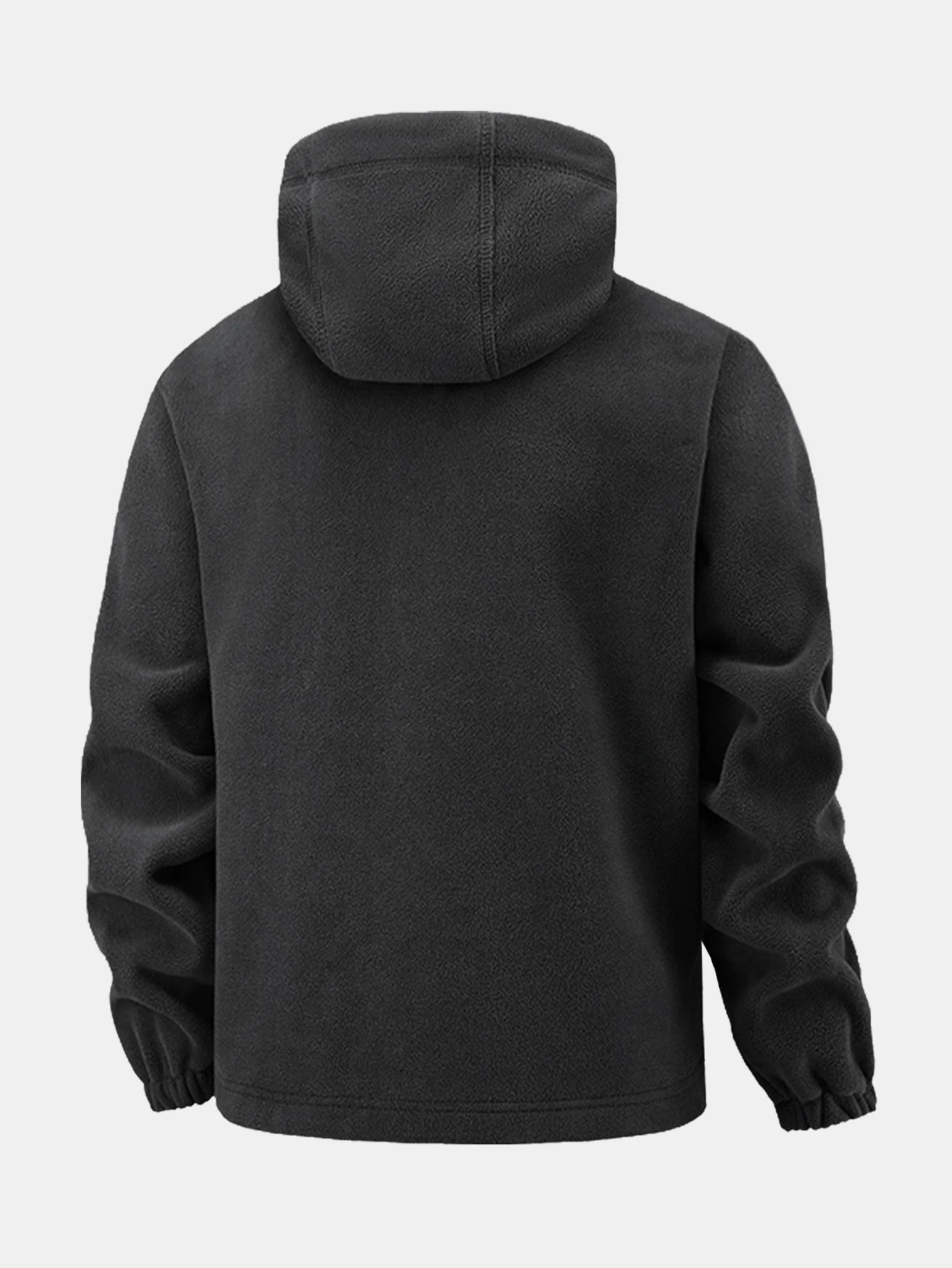 Fleecejacke mit Reißverschlusstasche und Kapuze - Image 5