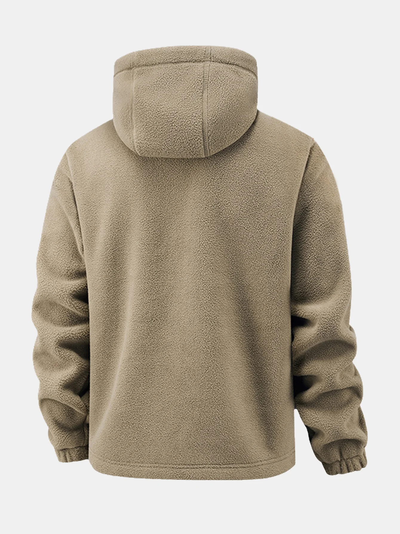 Fleecejacke mit Reißverschlusstasche und Kapuze - Image 7