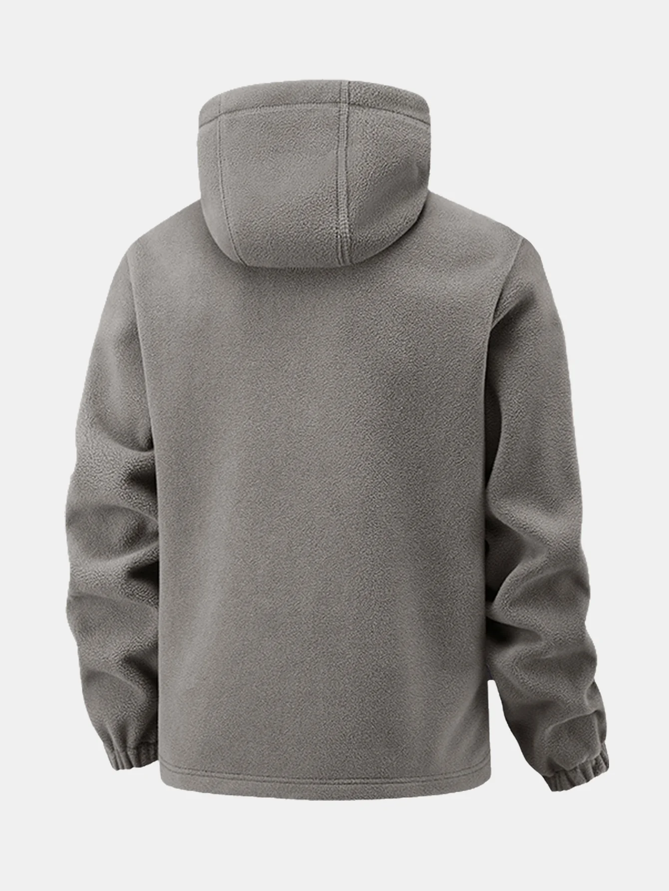Fleecejacke mit Reißverschlusstasche und Kapuze - Image 9
