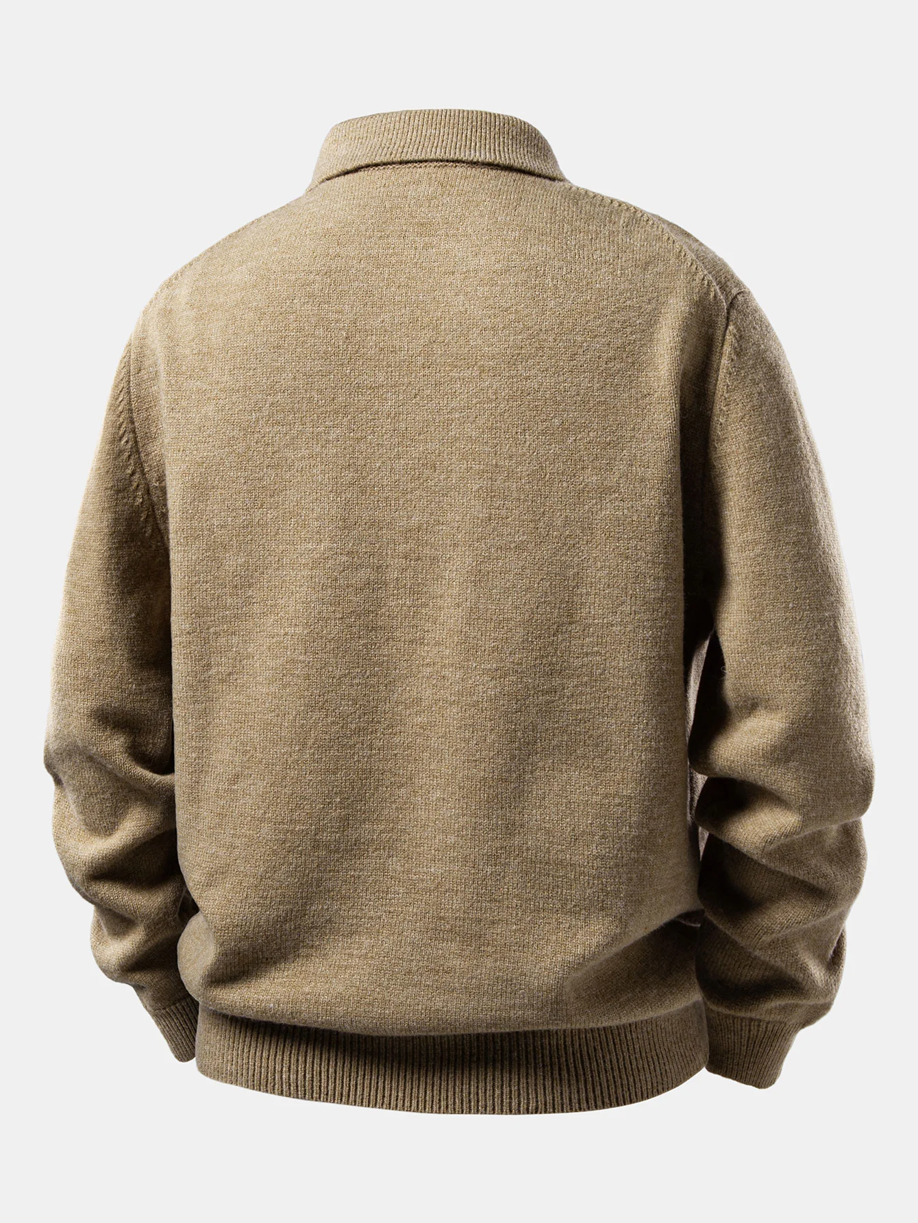 Polo Collar Pullover Sweater - Image 2