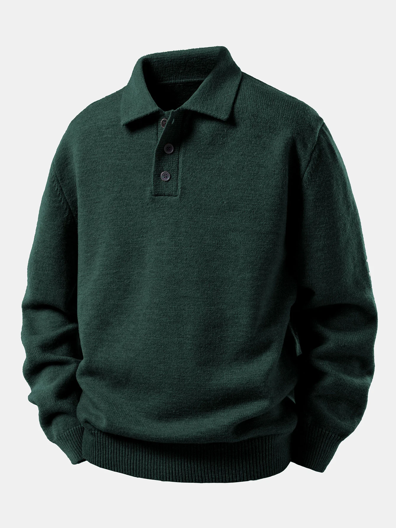 Polo Collar Pullover Sweater - Image 6