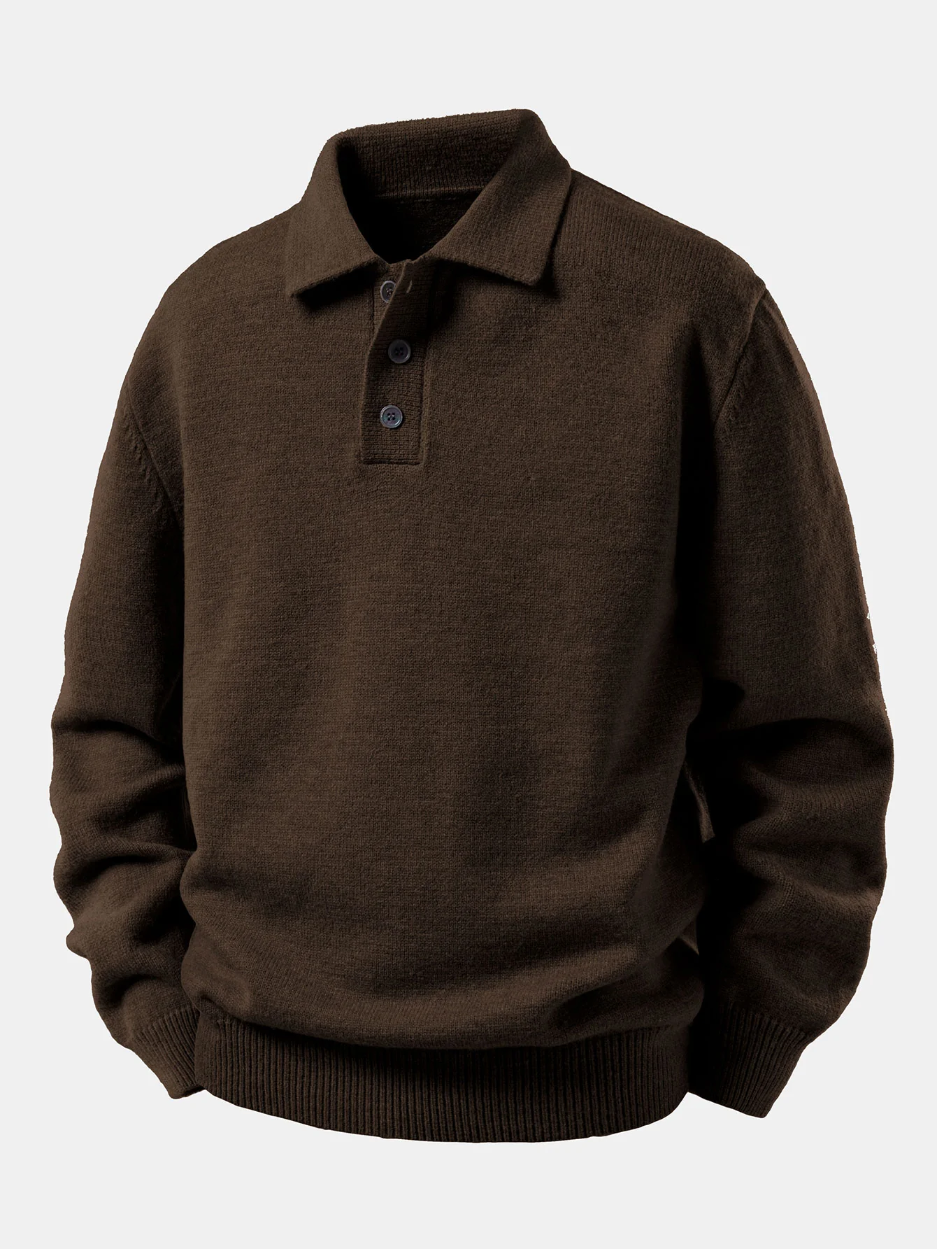Polo Collar Pullover Sweater - Image 7